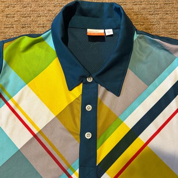 Men's Puma Multicolor Short Sleeve Golf Shirt, Size XL, EUC - Picture 4 of 4